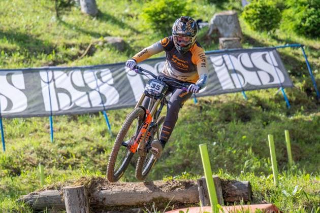 MOUNTAINBIKE - UCI MTB World Series LEOGANG,AUSTRIA,07.JUN.25 - CYCLING, MOUNTAIN BIKE - UCI Mountainbike World Cup, downhill. Image shows Luke Wayman (NZL).  GEPAxpictures xWolfgangxKofler