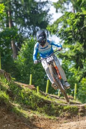 MOUNTAINBIKE - UCI MTB World Series LEOGANG,AUSTRIA,07.JUN.25 - CYCLING, MOUNTAIN BIKE - UCI Mountainbike World Cup, downhill. Image shows Greg Williamson (GBR).  GEPAxpictures xWolfgangxKofler