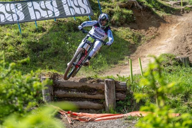 MOUNTAINBIKE - UCI MTB World Series LEOGANG,AUSTRIA,07.JUN.25 - CYCLING, MOUNTAIN BIKE - UCI Mountainbike World Cup, downhill. Image shows Amaury Pierron (FRA).  GEPAxpictures xWolfgangxKofler