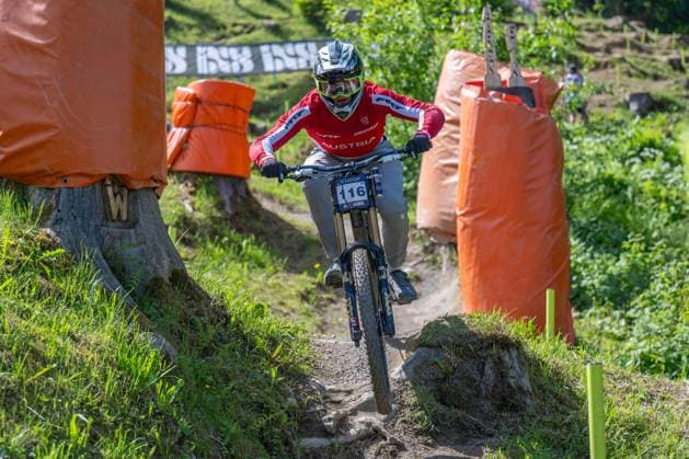 MOUNTAINBIKE - UCI MTB World Series LEOGANG,AUSTRIA,07.JUN.25 - CYCLING, MOUNTAIN BIKE - UCI Mountainbike World Cup, downhill. Image shows Christoph Handl (AUT).  GEPAxpictures xWolfgangxKofler