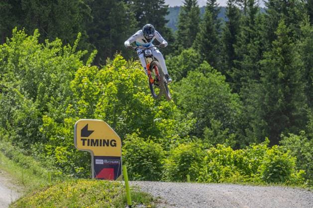 MOUNTAINBIKE - UCI MTB World Series LEOGANG,AUSTRIA,07.JUN.25 - CYCLING, MOUNTAIN BIKE - UCI Mountainbike World Cup, downhill. Image shows Andreas Kolb (AUT).  GEPAxpictures xWolfgangxKofler