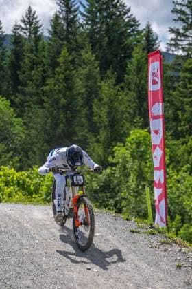 MOUNTAINBIKE - UCI MTB World Series LEOGANG,AUSTRIA,07.JUN.25 - CYCLING, MOUNTAIN BIKE - UCI Mountainbike World Cup, downhill. Image shows Andreas Kolb (AUT).  GEPAxpictures xWolfgangxKofler