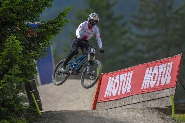 MOUNTAINBIKE - UCI MTB World Series LEOGANG,AUSTRIA,07.JUN.25 - CYCLING, MOUNTAIN BIKE - UCI Mountainbike World Cup, downhill. Image shows Mikolaj Gawronek (POL).  GEPAxpictures xWolfgangxKofler