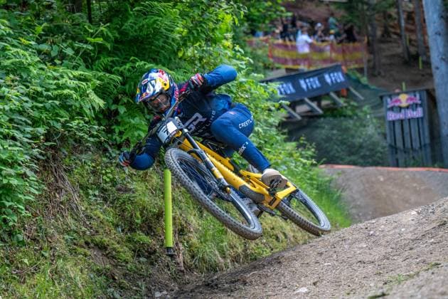 MOUNTAINBIKE - UCI MTB World Series LEOGANG,AUSTRIA,07.JUN.25 - CYCLING, MOUNTAIN BIKE - UCI Mountainbike World Cup, downhill. Image shows Aaron Gwin (USA).  GEPAxpictures xWolfgangxKofler