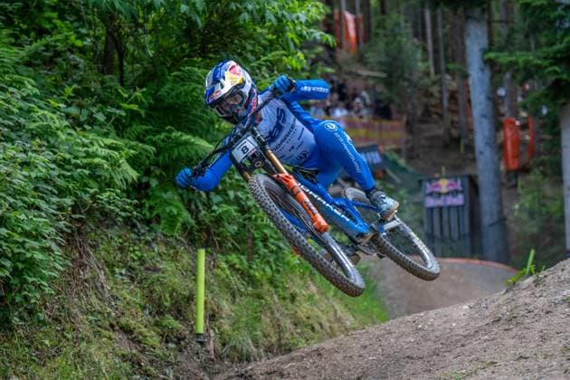 MOUNTAINBIKE - UCI MTB World Series LEOGANG,AUSTRIA,07.JUN.25 - CYCLING, MOUNTAIN BIKE - UCI Mountainbike World Cup, downhill. Image shows Ronan Dunne (IRL).  GEPAxpictures xWolfgangxKofler