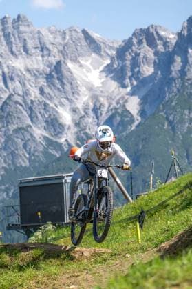 MOUNTAINBIKE - UCI MTB World Series LEOGANG,AUSTRIA,07.JUN.25 - CYCLING, MOUNTAIN BIKE - UCI Mountainbike World Cup, downhill. Image shows Hannes Lehmann (GER).  GEPAxpictures xWolfgangxKofler