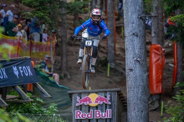 MOUNTAINBIKE - UCI MTB World Series LEOGANG,AUSTRIA,07.JUN.25 - CYCLING, MOUNTAIN BIKE - UCI Mountainbike World Cup, downhill. Image shows Elenora Guglielmi (ITA).  GEPAxpictures xWolfgangxKofler