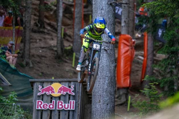MOUNTAINBIKE - UCI MTB World Series LEOGANG,AUSTRIA,07.JUN.25 - CYCLING, MOUNTAIN BIKE - UCI Mountainbike World Cup, downhill. Image shows Monika Hrastnik (SLO).  GEPAxpictures xWolfgangxKofler