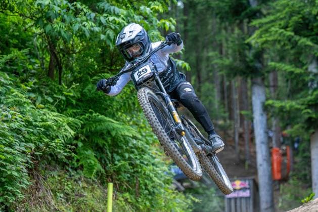 MOUNTAINBIKE - UCI MTB World Series LEOGANG,AUSTRIA,07.JUN.25 - CYCLING, MOUNTAIN BIKE - UCI Mountainbike World Cup, downhill. Image shows Lais Bonnaure (FRA).  GEPAxpictures xWolfgangxKofler