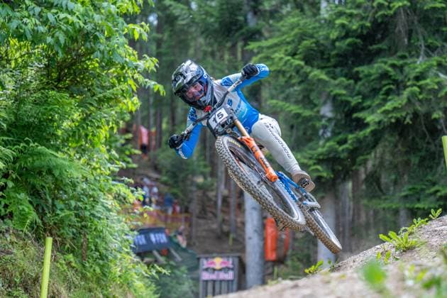 MOUNTAINBIKE - UCI MTB World Series LEOGANG,AUSTRIA,07.JUN.25 - CYCLING, MOUNTAIN BIKE - UCI Mountainbike World Cup, downhill. Image shows Veronika Widmann (ITA).  GEPAxpictures xWolfgangxKofler