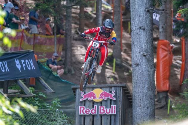 MOUNTAINBIKE - UCI MTB World Series LEOGANG,AUSTRIA,07.JUN.25 - CYCLING, MOUNTAIN BIKE - UCI Mountainbike World Cup, downhill. Image shows Valentina Roa Sanchez (COL).  GEPAxpictures xWolfgangxKofler