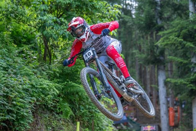 MOUNTAINBIKE - UCI MTB World Series LEOGANG,AUSTRIA,07.JUN.25 - CYCLING, MOUNTAIN BIKE - UCI Mountainbike World Cup, downhill. Image shows Mille Johnset (NOR).  GEPAxpictures xWolfgangxKofler