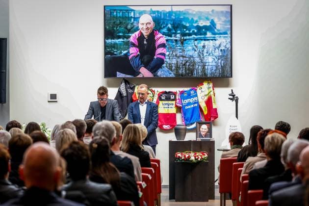 Cycling, funeral of Ludo Dierckxsens in Westerlo