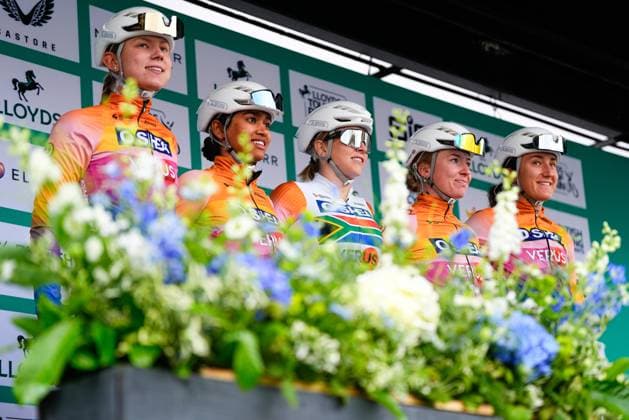 2025 Lloyds Tour of Britain Women Picture by Olly Hassell SWpix.com - 07 06 2025 - Cycling - UCI Women s World Tour - 2025 Lloyds Tour of Britain Women - Stage 3: The Scottish Borders Stage, Kelso - Team Presentation - CJ O Shea Racing - S annara Grove Copyright: x xSWpix.comx(t axPhotographyxHubxLtd)xOllyxHassell SWpix.comx SWP-2945-0294
