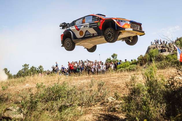 Bilder des Jahres 2025, Sport 06 Juni Sport Themen der Woche KW23 AUTO - WRC, Motorsport Rallye, WM - RALLY ITALIA SARDEGNA 2025 16 Adrien FOURMAUX, Alexandre CORIA, Hyundai I20 Rally1, action during the 2025 Rally Italia Sardegna, 6th round of the 2025 WRC World Rally Car Championship, from June 5 to 8, 2025 at Olbia, Italy - OlbiaItaly  Copyright: xNikosxKatikisx
