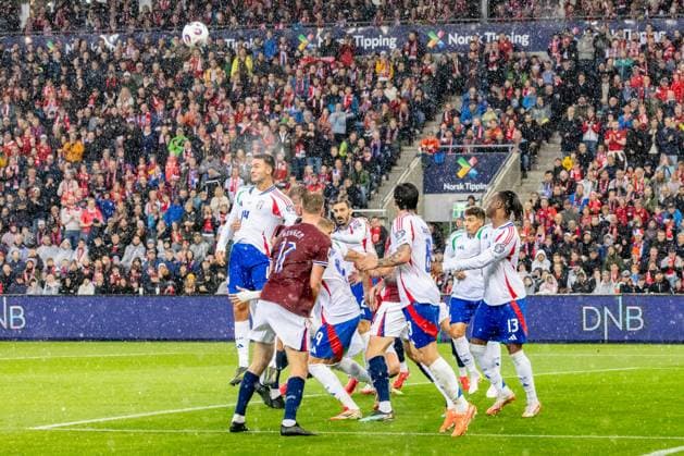 Norway v Italy, 2026 World Cup qualification, Oslo, Norway Oslo, Norway. 06th, June 2025. Diego Coppola (14) of Italy seen during the 2026 World Cup qualification match between Norway and Italy at Ullevaal Stadion in Oslo. Norway, Oslo, Ulleval stadion  Copyright: xGonzalesxPhoto KetilxMartinsenx