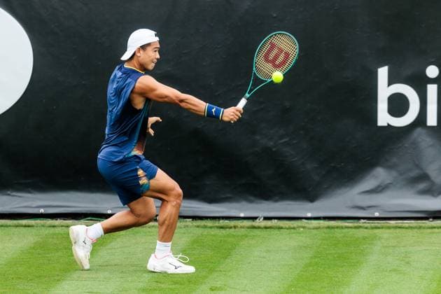 BOSS OPEN ATP250 07 06 2025 Li Tu AUS in match against Eliot Spizzirri USA BOSS OPEN ATP250 Stuttgart, Tennisclub Weissenhof on 07 06 2025 Copyright: xBEAUTIFULxSPORTS Wunderlx