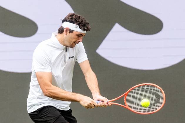 BOSS OPEN ATP250 07 06 2025 Taylor Fritz USA trains, Training BOSS OPEN ATP250 Stuttgart, Tennisclub Weissenhof on 07 06 2025 Copyright: xBEAUTIFULxSPORTS Wunderlx