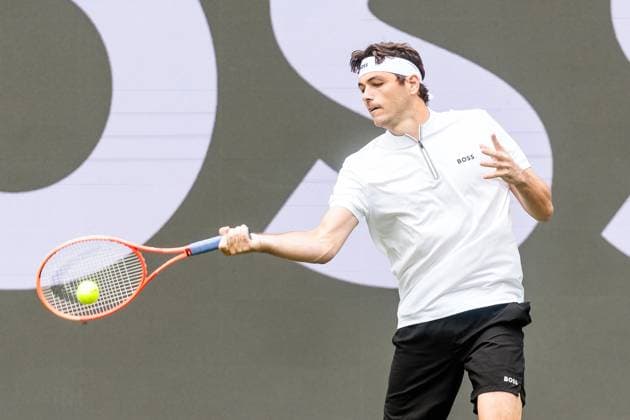 BOSS OPEN ATP250 07 06 2025 Taylor Fritz USA trains, Training BOSS OPEN ATP250 Stuttgart, Tennisclub Weissenhof on 07 06 2025 Copyright: xBEAUTIFULxSPORTS Wunderlx