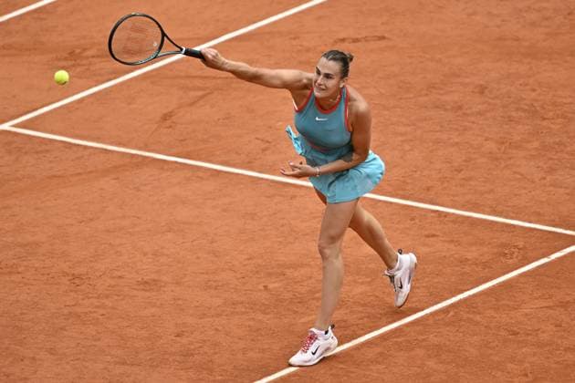 2025 Roland-Garros - Day 14 PARIS, FRANCE - JUNE 7: Aryna Sabalenka of Belarus plays against Coco Gauff (not seen) of US during the Women s Singles final match on Day 14 of the 2025 French Open at Court Philippe-Chatrier in Paris, France on June 7, 2025. Burak Akbulut Anadolu Paris France. Editorial use only. Please get in touch for any other usage.  Copyright: x2025xAnadoluxBurakxAkbulutx