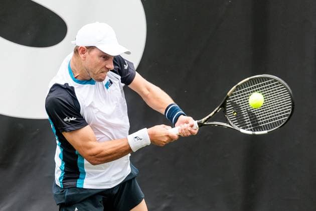 BOSS OPEN ATP250 07 06 2025 James Duckworth AUS in match against Benjamin Hassan LBN BOSS OPEN ATP250 Stuttgart, Tennisclub Weissenhof on 07 06 2025 Copyright: xBEAUTIFULxSPORTS Wunderlx