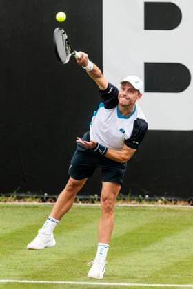 BOSS OPEN ATP250 07 06 2025 James Duckworth AUS in match against Benjamin Hassan LBN BOSS OPEN ATP250 Stuttgart, Tennisclub Weissenhof on 07 06 2025 Copyright: xBEAUTIFULxSPORTS Wunderlx