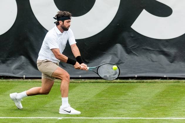 BOSS OPEN ATP250 07 06 2025 Nikolos Bassilashvili GEO in match against Hugo Grenier FRA BOSS OPEN ATP250 Stuttgart, Tennisclub Weissenhof on 07 06 2025 Copyright: xBEAUTIFULxSPORTS Wunderlx