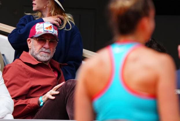 Eric Cantona watches Aryna Sabalenka French Open Tennis, Day Fourteen, Tennis, Roland Garros, Paris, France - 07 Jun 2025 EDITORIAL USE ONLY No use with unauthorised audio, video, data, fixture lists, club league logos or live services. Online in-match use limited to 120 images, no video emulation. No use in betting, games or single club league player publications. Copyright: xJavierxGarcia Shutterstockx 15346223x