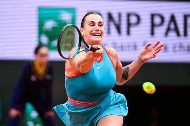 TENNIS : Roland Garros 2025 - Internationaux de France - 07 06 2025 Aryna Sabalenka ( Russia ) during the 2025 French Open at Roland Garros on Juin 07 , 2025 in Paris, France. ( Photo Dante Badano PSNewz ) - ParisFrance  Copyright: xx