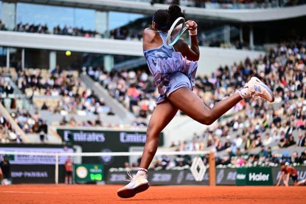 TENNIS : Roland Garros 2025 - Internationaux de France - 07 06 2025 Coco Gauff ( USA ) during the 2025 French Open at Roland Garros on Juin 07 , 2025 in Paris, France. ( Photo Dante Badano PSNewz ) - ParisFrance  Copyright: xx