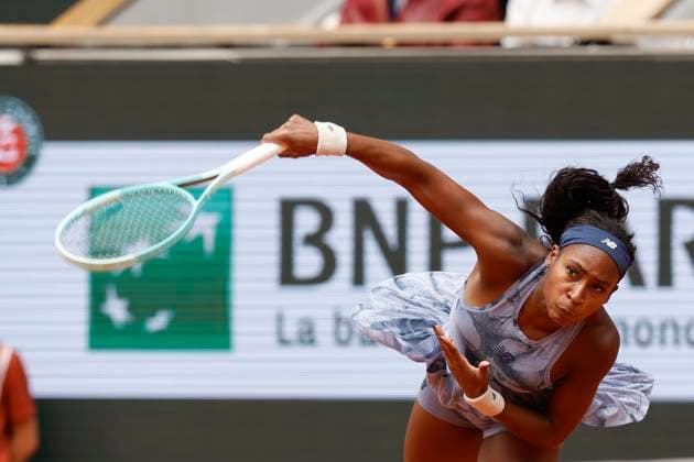 June 7, 2025, Paris, Paris, France: Coco Gauff (USA) in action during the tennis Grand Slam of Roland Garros 2025 ladies final match between Aryna Sabalenka (RUS) and Coco Gauff (USA) at Philippe Chatrier central court in Roland Garros Stadium - on June 07 2025.Paris - France Paris France - ZUMAb253 20250607_zsp_b253_009 Copyright: xLoicxBaratouxx