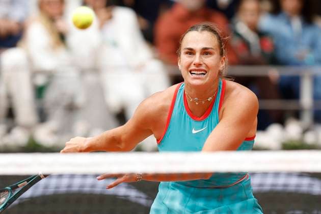 June 7, 2025, Paris, Paris, France: Aryna Sabalenka (RUS) in action during the tennis Grand Slam of Roland Garros 2025 ladies final match between Aryna Sabalenka (RUS) and Coco Gauff (USA) at Philippe Chatrier central court in Roland Garros Stadium - on June 07 2025.Paris - France Paris France - ZUMAb253 20250607_zsp_b253_027 Copyright: xLoicxBaratouxx