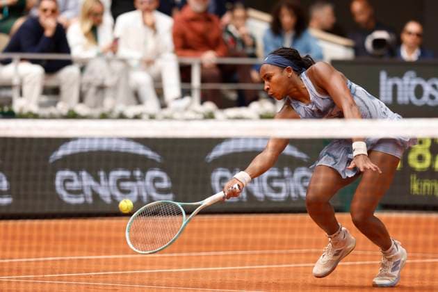 June 7, 2025, Paris, Paris, France: Coco Gauff (USA) in action during the tennis Grand Slam of Roland Garros 2025 ladies final match between Aryna Sabalenka (RUS) and Coco Gauff (USA) at Philippe Chatrier central court in Roland Garros Stadium - on June 07 2025.Paris - France Paris France - ZUMAb253 20250607_zsp_b253_031 Copyright: xLoicxBaratouxx