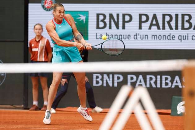 June 7, 2025, Paris, Paris, France: Aryna Sabalenka (RUS) in action during the tennis Grand Slam of Roland Garros 2025 ladies final match between Aryna Sabalenka (RUS) and Coco Gauff (USA) at Philippe Chatrier central court in Roland Garros Stadium - on June 07 2025.Paris - France Paris France - ZUMAb253 20250607_zsp_b253_033 Copyright: xLoicxBaratouxx