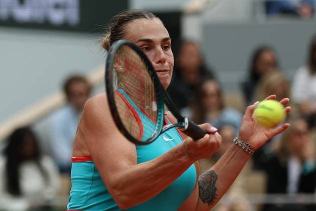 June 7, 2025, Paris, Celestynow, France: ARYNA SABALENKA during the match against Coco Gauff of USA in the final women s singles of French Open 2025 at Roland Garros in Paris. Paris France - ZUMAc278 20250607_zsp_c278_009 Copyright: xMarcinxCholewinskix