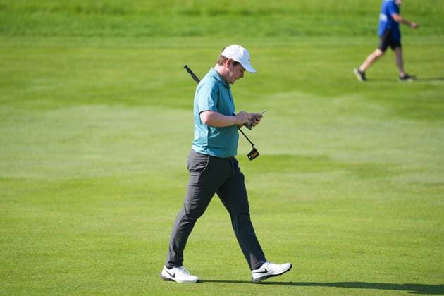 RBC Canadian Open 2025 - Round Three CALEDON, CANADA - JUNE 7 : Robert MacIntyre of Scotland checks his notebook as he walks during the third round of the RBC Canadian Open 2025 at TPC Toronto at Osprey Valley in Caledon, Ontario, Canada on June 7, 2025. Mert Alper Dervis Anadolu Ontario Canada. Editorial use only. Please get in touch for any other usage.  Copyright: x2025xAnadoluxMertxAlperxDervisx