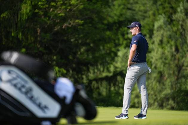 RBC Canadian Open 2025 - Round Three CALEDON, CANADA - JUNE 7 : Vince Whaley of the United States looks on before his play during the third round of the RBC Canadian Open 2025 at TPC Toronto at Osprey Valley in Caledon, Ontario, Canada on June 7, 2025. Mert Alper Dervis Anadolu Ontario Canada. Editorial use only. Please get in touch for any other usage.  Copyright: x2025xAnadoluxMertxAlperxDervisx