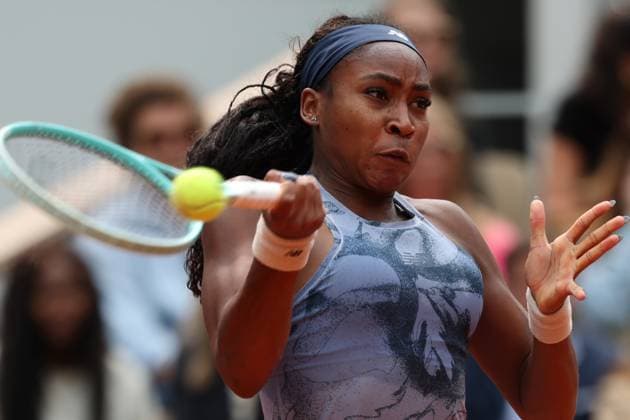 June 7, 2025, Paris, Celestynow, France: COCO GAUFF of USA during the match against Aryna Sabalenka in the final women s singles of French Open 2025 at Roland Garros in Paris. Paris France - ZUMAc278 20250607_zsp_c278_024 Copyright: xMarcinxCholewinskix