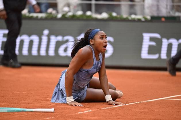 2025 Roland-Garros - Day 14 PARIS, FRANCE - JUNE 7: Coco Gauff of US celebrates after winning against Aryna Sabalenka (not seen) during the Women s Singles final match on Day 14 of the 2025 French Open at Court Philippe-Chatrier in Paris, France on June 7, 2025. Mustafa Yalcin Anadolu Paris France. Editorial use only. Please get in touch for any other usage.  Copyright: x2025xAnadoluxMustafaxYalcinx
