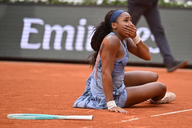 2025 Roland-Garros - Day 14 PARIS, FRANCE - JUNE 7: Coco Gauff of US celebrates after winning against Aryna Sabalenka (not seen) during the Women s Singles final match on Day 14 of the 2025 French Open at Court Philippe-Chatrier in Paris, France on June 7, 2025. Mustafa Yalcin Anadolu Paris France. Editorial use only. Please get in touch for any other usage.  Copyright: x2025xAnadoluxMustafaxYalcinx