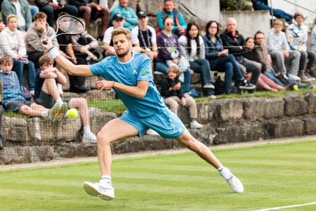 BOSS OPEN ATP250 07 06 2025 Yannick Hanfmann GER in match against Max Wiskandt GER BOSS OPEN ATP250 Stuttgart, Tennisclub Weissenhof on 07 06 2025 Copyright: xBEAUTIFULxSPORTS Wunderlx