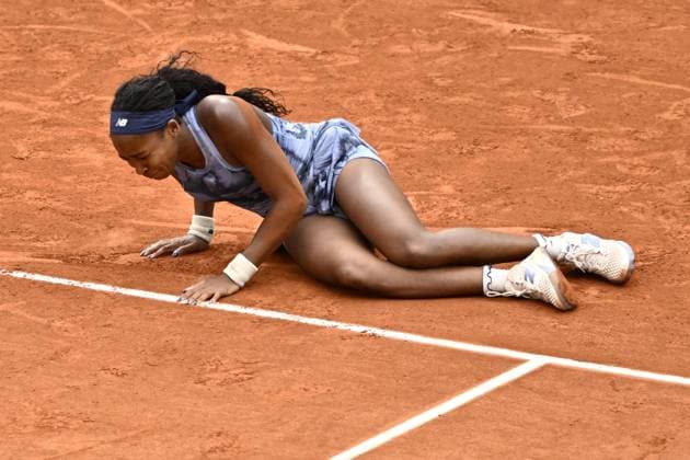 2025 Roland-Garros - Day 14 PARIS, FRANCE - JUNE 7: Coco Gauff of US celebrates after winning against Aryna Sabalenka (not seen) during the Women s Singles final match on Day 14 of the 2025 French Open at Court Philippe-Chatrier in Paris, France on June 7, 2025. Burak Akbulut Anadolu Paris France. Editorial use only. Please get in touch for any other usage.  Copyright: x2025xAnadoluxBurakxAkbulutx