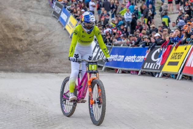 MOUNTAINBIKE - UCI MTB World Series LEOGANG,AUSTRIA,07.JUN.25 - CYCLING, MOUNTAIN BIKE - UCI Mountainbike World Cup, downhill. Image shows Tahnee Seagrave (GBR).  GEPAxpictures xWolfgangxKofler