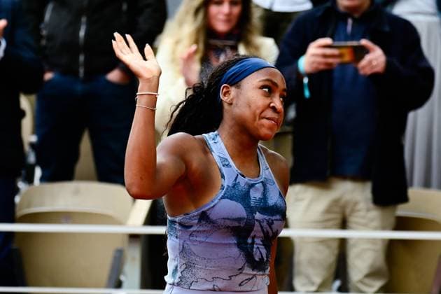 TENNIS : Roland Garros 2025 - Internationaux de France - 07 06 2025 Coco Gauff ( USA ) celebrates during the 2025 French Open at Roland Garros on Juin 07 , 2025 in Paris, France. ( Photo Dante Badano PSNewz ) - ParisFrance  Copyright: xx