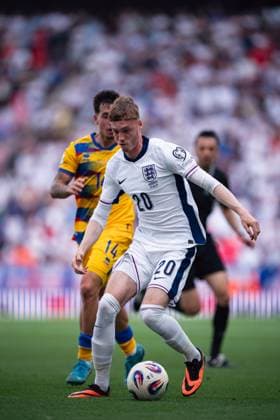 World Cup Qualifiers-Group Stage-Group K-Andorra v England in Cornella, Spain. Cornella, Spain, 7, June, 2025. England national team, Nationalteam player (20) Cole Palmer during World Cup qualifying match between Andorra and England in RCDE Stadium, Cornella, Spain, on June 7, 2025. Cornella RCDE Stadium Barcelona Spain