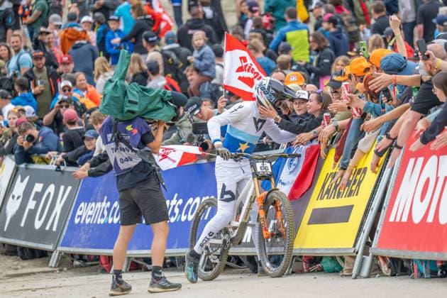 MOUNTAINBIKE - UCI MTB World Series LEOGANG,AUSTRIA,07.JUN.25 - CYCLING, MOUNTAIN BIKE - UCI Mountainbike World Cup, downhill. Image shows Andreas Kolb (AUT).  GEPAxpictures xWolfgangxKofler