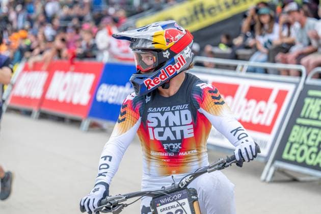 MOUNTAINBIKE - UCI MTB World Series LEOGANG,AUSTRIA,07.JUN.25 - CYCLING, MOUNTAIN BIKE - UCI Mountainbike World Cup, downhill. Image shows Laurie Greenland (GBR).  GEPAxpictures xWolfgangxKofler