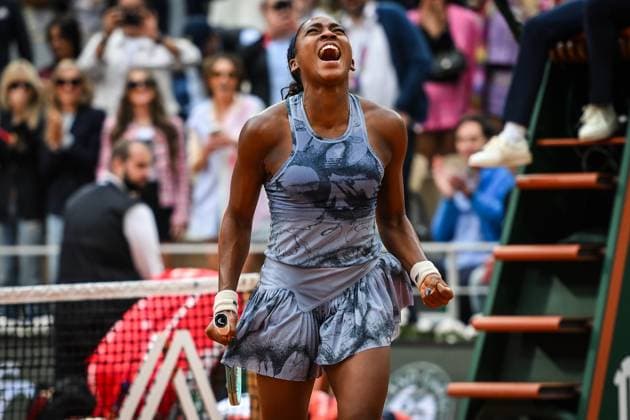 June 7, 2025, Paris, France, France: Coco GAUFF of United States celebrates his victory during the fourteenth day of Roland-Garros 2025, French Open 2025, Grand Slam tennis tournament at Roland-Garros Stadium on June 07, 2025 in Paris, France. Paris France - ZUMAm308 20250607_zsp_m308_024 Copyright: xMatthieuxMirvillex