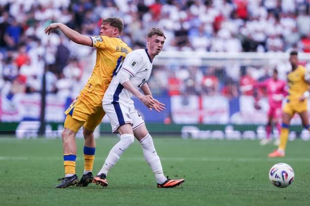 June 7, 2025, Cornella, Barcelona, SPAIN: Col Palmer of England and Pau Babot of Andorra in action during the UEFA European Qualifiers Grp K MD3, match between Andorra and England at RCDE Stadium on June 07, 2025 in Cornella, Barcelona, Spain. Cornella SPAIN - ZUMAa181 20250607_zaa_a181_157 Copyright: xJavierxBorregox