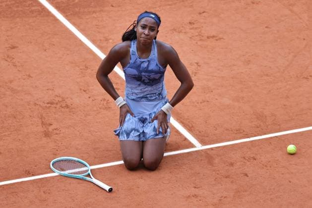 Coco Gauff, USA, after womens final of 2025 French Open at Roland Garros, Paris, 07 06 2025